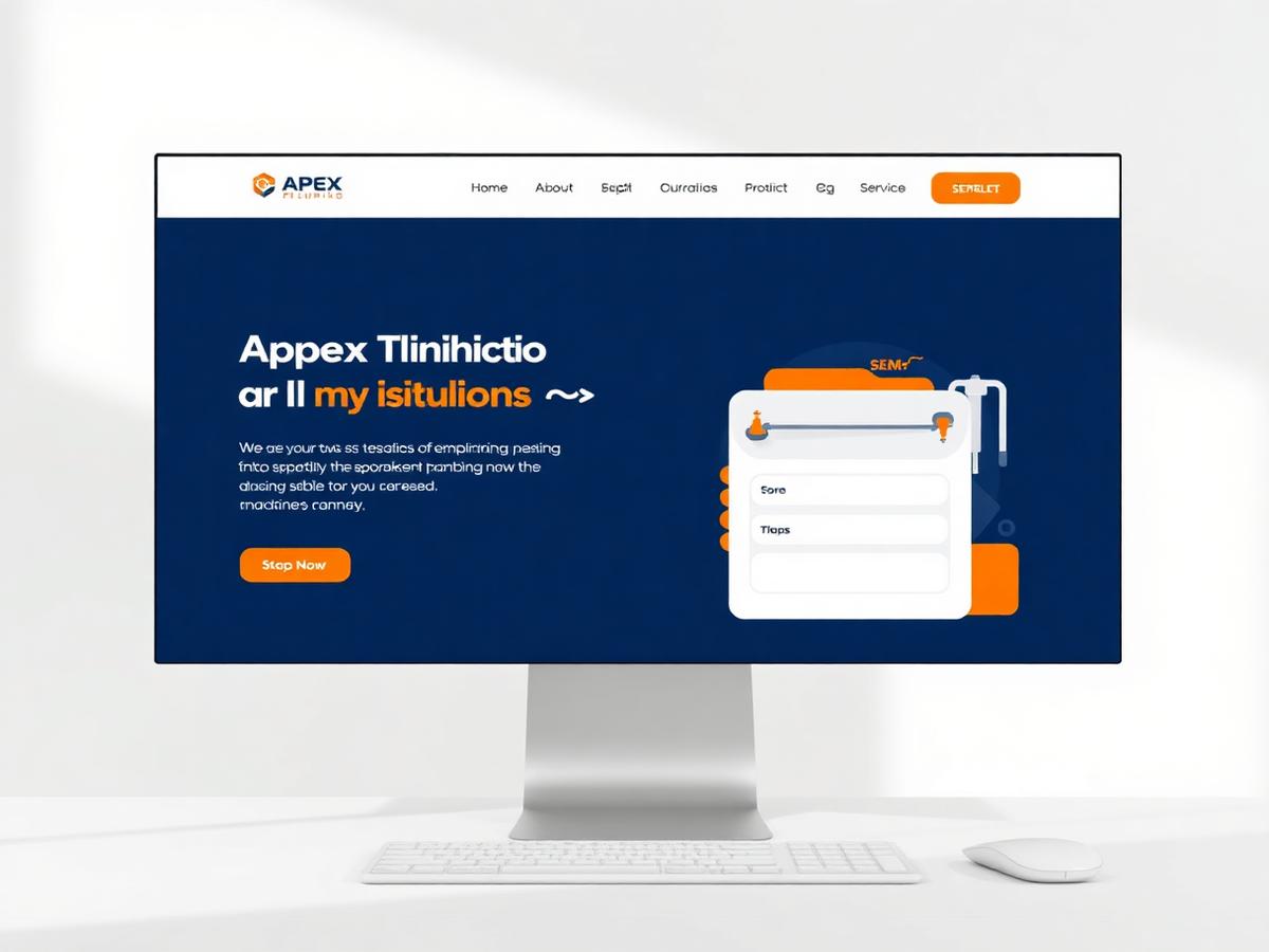 Apex Plumbing website mockup